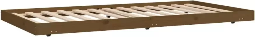 VidaXL -Bedframe-massief-grenenhout-honingbruin-80x200-cm - Foto 3