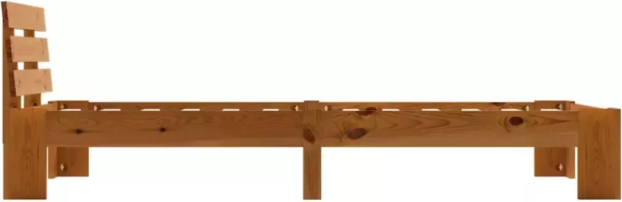 VidaXL -Bedframe-massief-grenenhout-honingbruin-90x200-cm - Foto 3