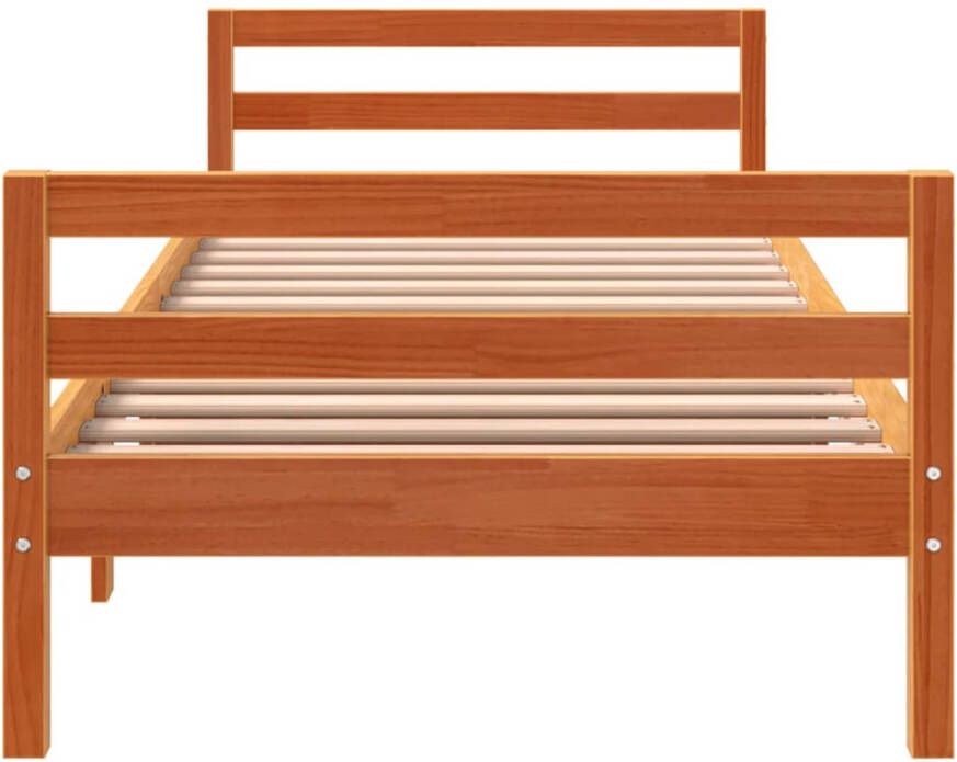 VidaXL Bedframe zonder matras massief grenenhout wasbruin 80x200 cm