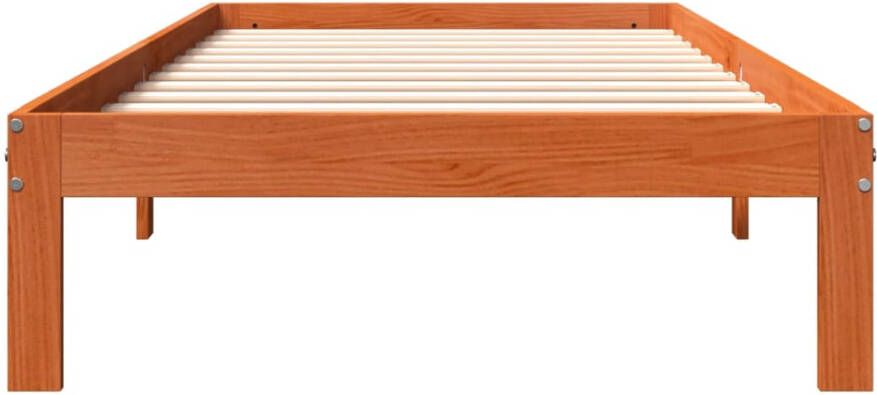 VidaXL Bedframe zonder matras massief grenenhout wasbruin 90x190 cm - Foto 3