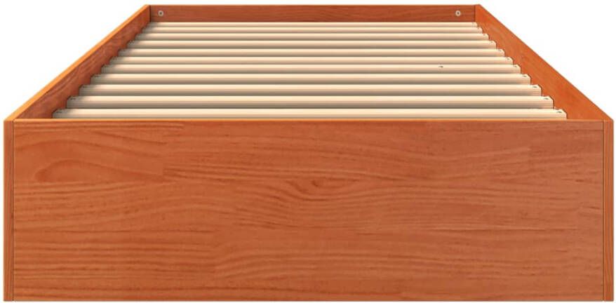 VidaXL Bedframe zonder matras massief grenenhout wasbruin 90x200 cm - Foto 3