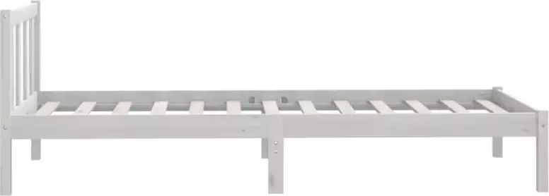 VidaXL -Bedframe-massief-grenenhout-wit-100x200-cm - Foto 3