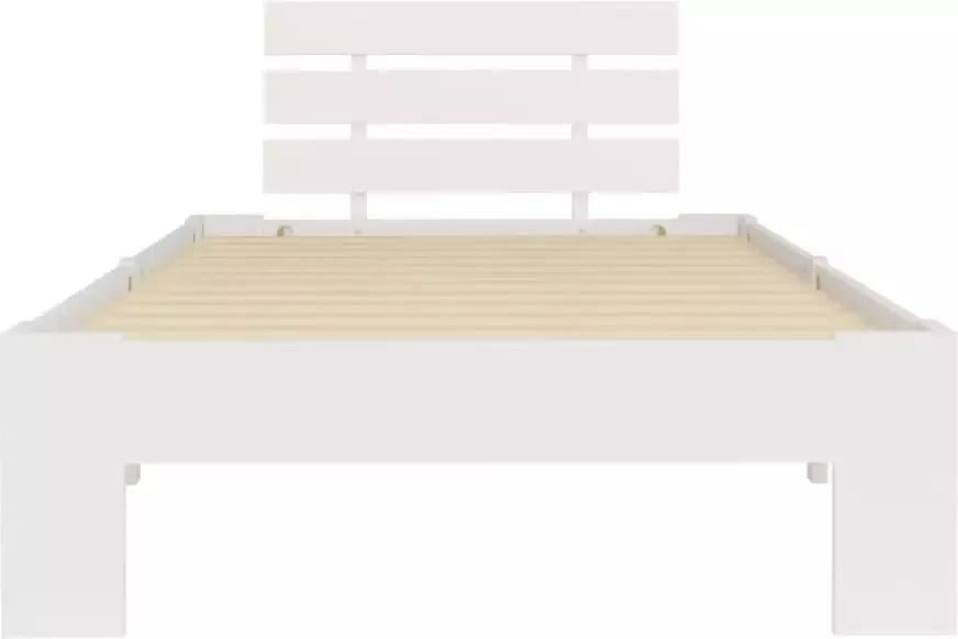 VidaXL -Bedframe-massief-grenenhout-wit-100x200-cm - Foto 6