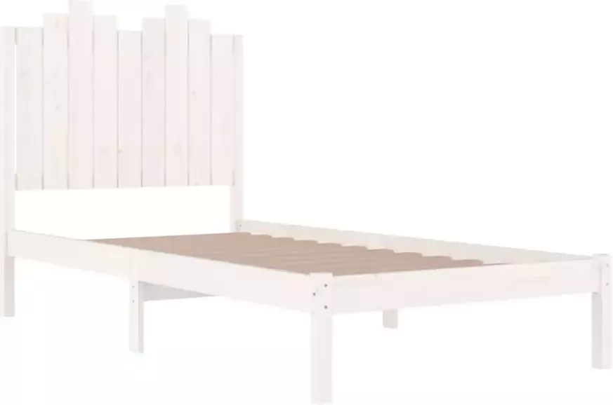 VidaXL -Bedframe-massief-grenenhout-wit-100x200-cm - Foto 11