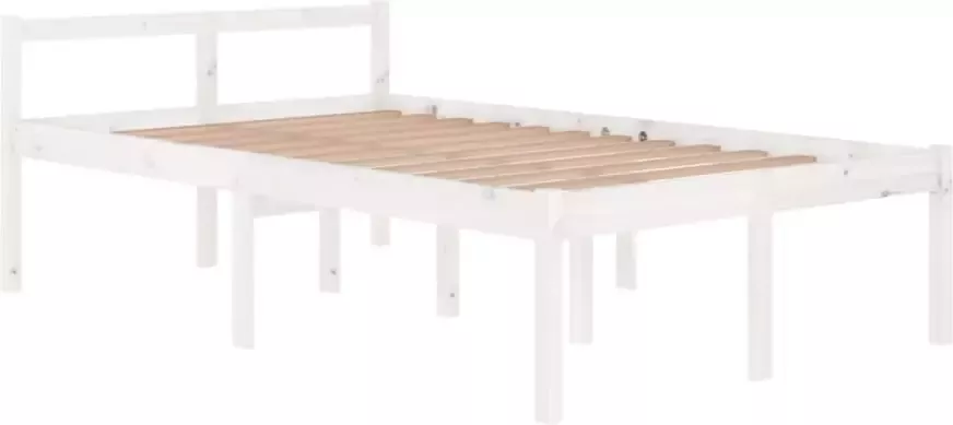VidaXL -Seniorenbed-massief-grenenhout-wit-120x200-cm - Foto 6
