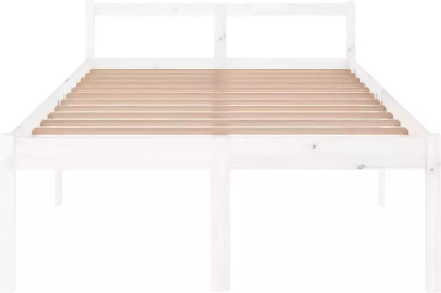 VidaXL -Seniorenbed-massief-grenenhout-wit-120x200-cm - Foto 2
