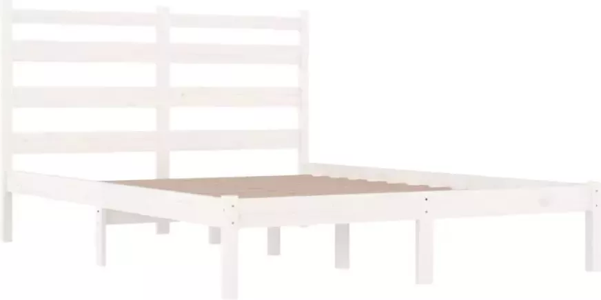 VidaXL -Bedframe-massief-grenenhout-wit-120x200-cm - Foto 4