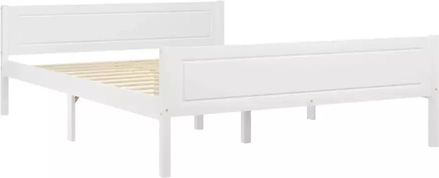 VidaXL -Bedframe-massief-grenenhout-wit-120x200-cm - Foto 4