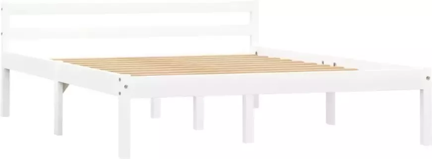 VidaXL -Bedframe-massief-grenenhout-wit-120x200-cm - Foto 4