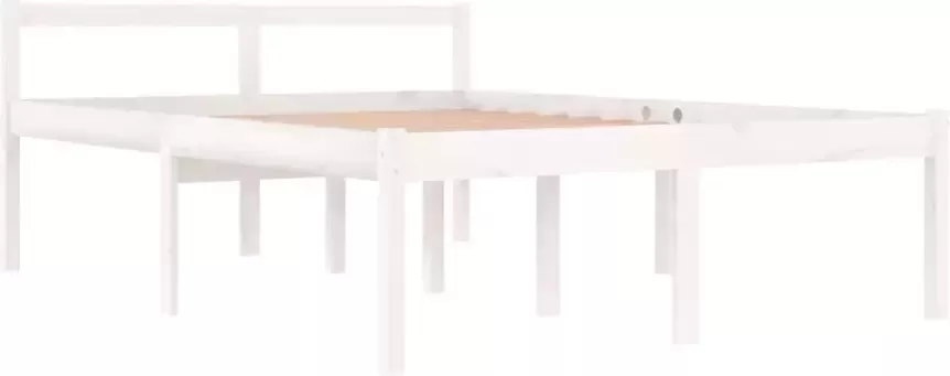 VidaXL -Seniorenbed-massief-grenenhout-wit-135x190-cm-Small-Double - Foto 6