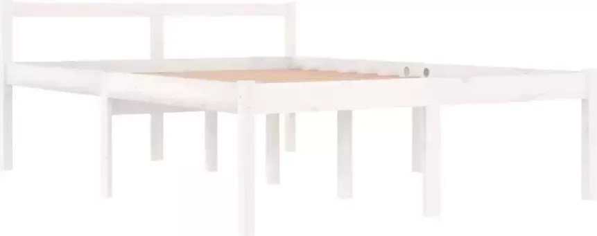 VidaXL -Seniorenbed-massief-grenenhout-wit-140x190-cm - Foto 6