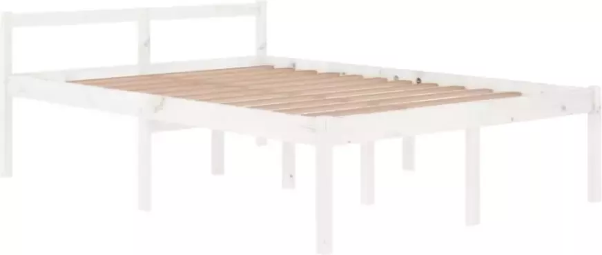 VidaXL -Seniorenbed-massief-grenenhout-wit-140x200-cm - Foto 6