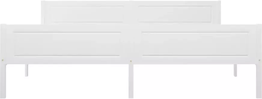 VidaXL -Bedframe-massief-grenenhout-wit-180x200-cm - Foto 4