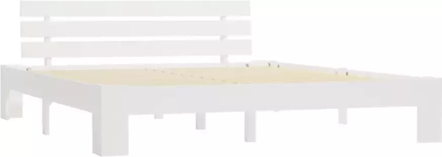 VidaXL -Bedframe-met-hoofdbord-massief-grenenhout-wit-180x200-cm - Foto 7