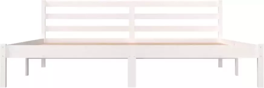 VidaXL -Bedframe-massief-grenenhout-wit-180x200-cm-6FT-Super-King - Foto 2