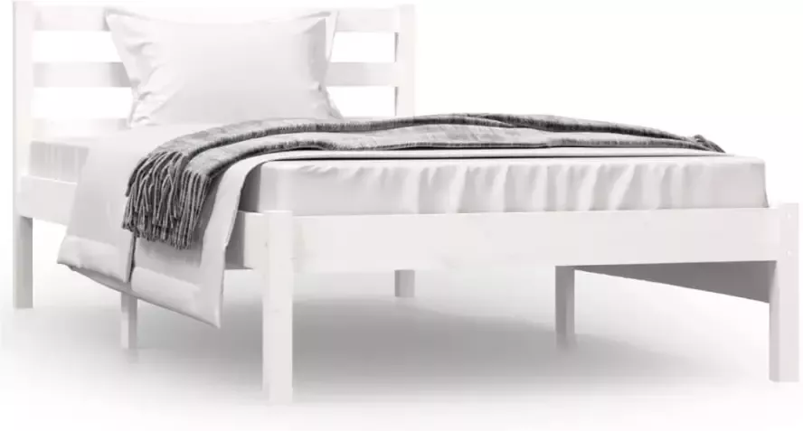 VidaXL -Bedframe-massief-grenenhout-wit-90x190-cm-3FT-Single - Foto 11