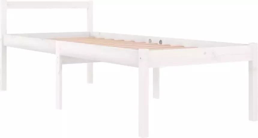 VidaXL -Seniorenbed-massief-grenenhout-wit-90x200-cm - Foto 6