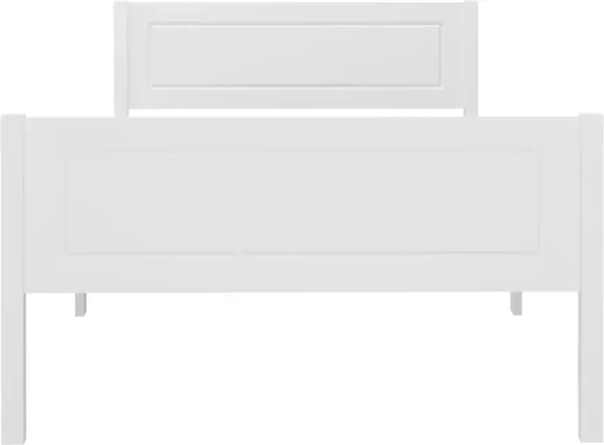 VidaXL -Bedframe-massief-grenenhout-wit-90x200-cm
