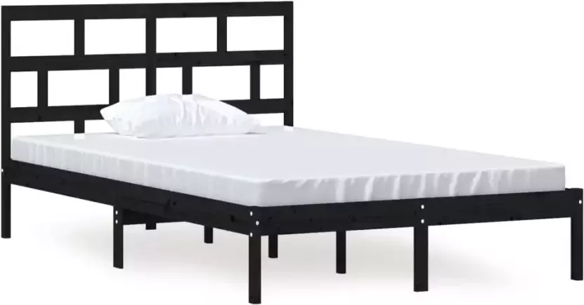 VidaXL -Bedframe-massief-grenenhout-zwart-120x200-cm - Foto 6