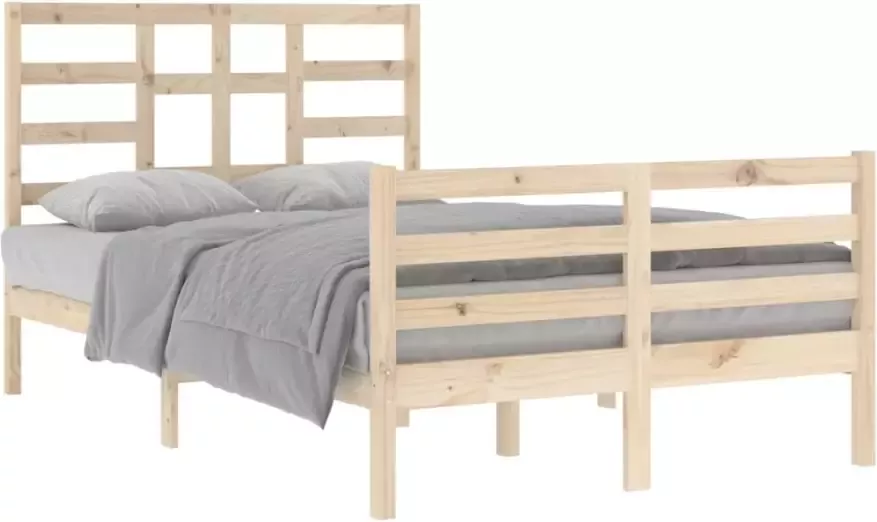 VIDAXL Bedframe zonder matras massief hout 120x200 cm - Foto 4