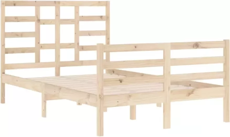 VIDAXL Bedframe zonder matras massief hout 120x200 cm - Foto 3