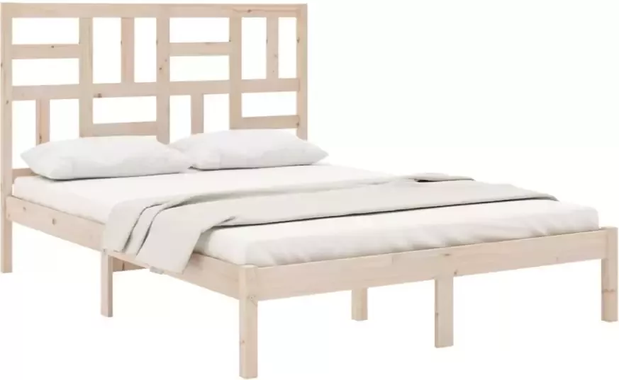 VIDAXL Bedframe zonder matras massief hout 120x200 cm - Foto 5