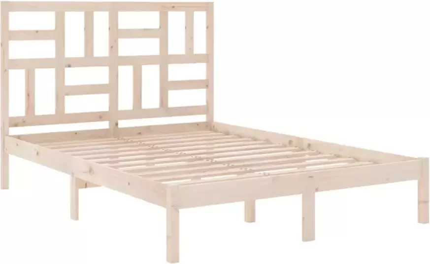 VIDAXL Bedframe zonder matras massief hout 120x200 cm - Foto 6