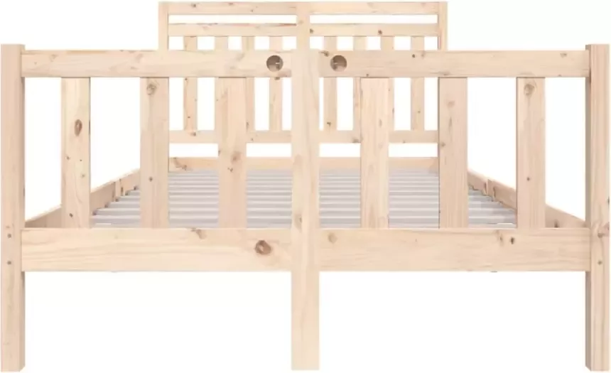VidaXL -Bedframe-massief-hout-135x190-cm-4FT6-Double - Foto 3