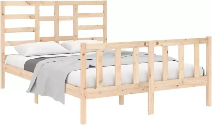 VidaXL -Bedframe-massief-hout-135x190-cm-4FT6-Double - Foto 7