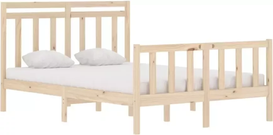 VidaXL -Bedframe-massief-hout-135x190-cm-4FT6-Double - Foto 9