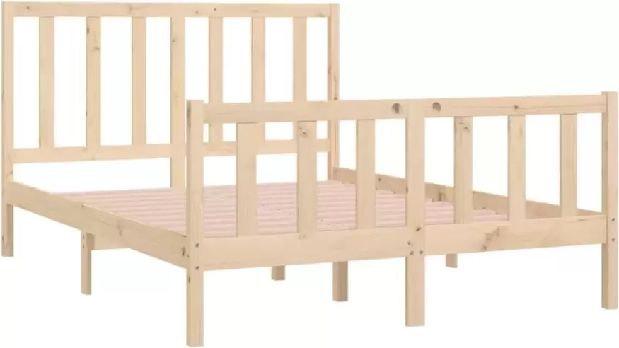 VidaXL -Bedframe-massief-hout-135x190-cm-4FT6-Double - Foto 3