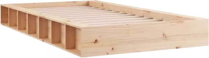 VidaXL -Bedframe-massief-hout-140x190-cm