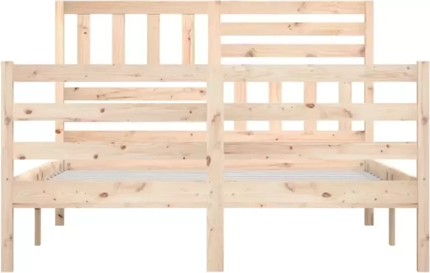 VidaXL -Bedframe-massief-hout-140x190-cm - Foto 4
