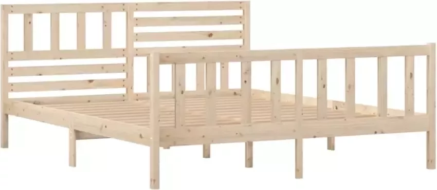 VidaXL -Bedframe-massief-hout-140x190-cm - Foto 8
