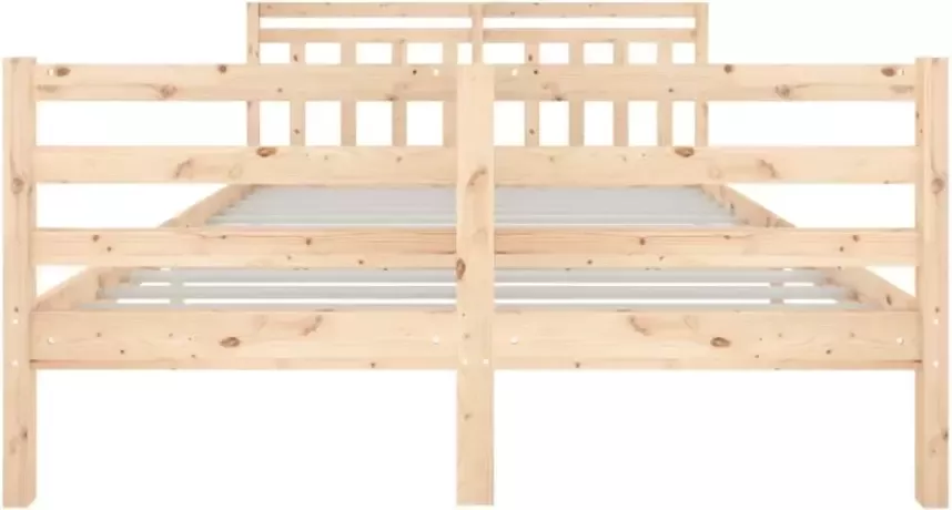 VidaXL -Bedframe-massief-hout-140x190-cm - Foto 4