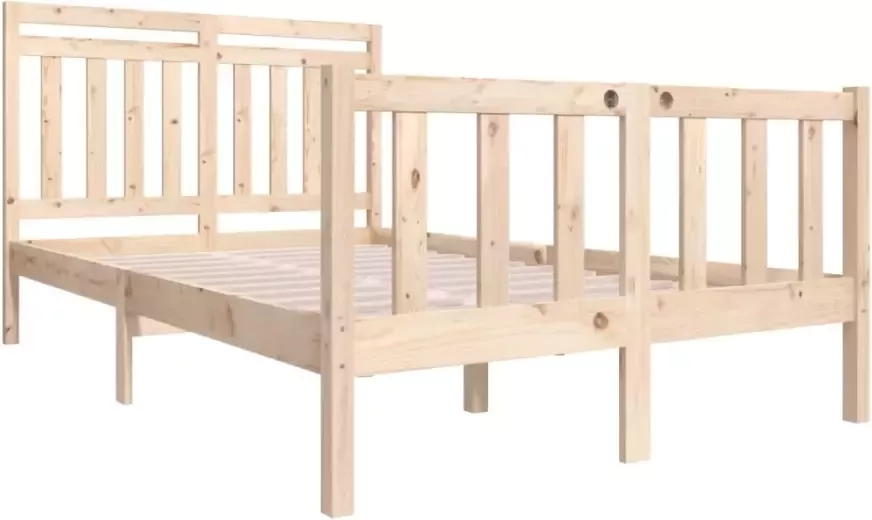 VidaXL -Bedframe-massief-hout-140x190-cm - Foto 5
