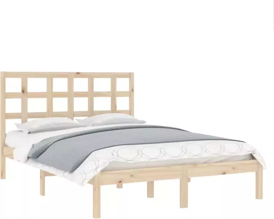 VidaXL -Bedframe-massief-hout-140x190-cm - Foto 5