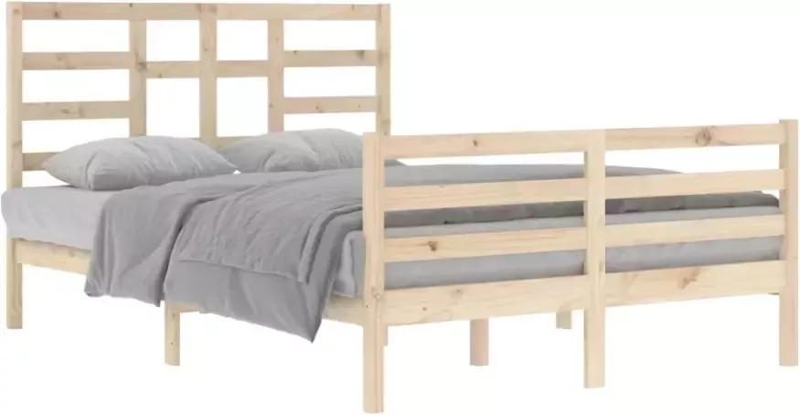 VIDAXL Bedframe zonder matras massief hout 140x200 cm - Foto 5