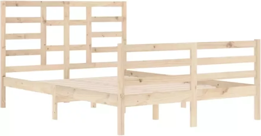 VidaXL -Bedframe-massief-hout-140x200-cm - Foto 4