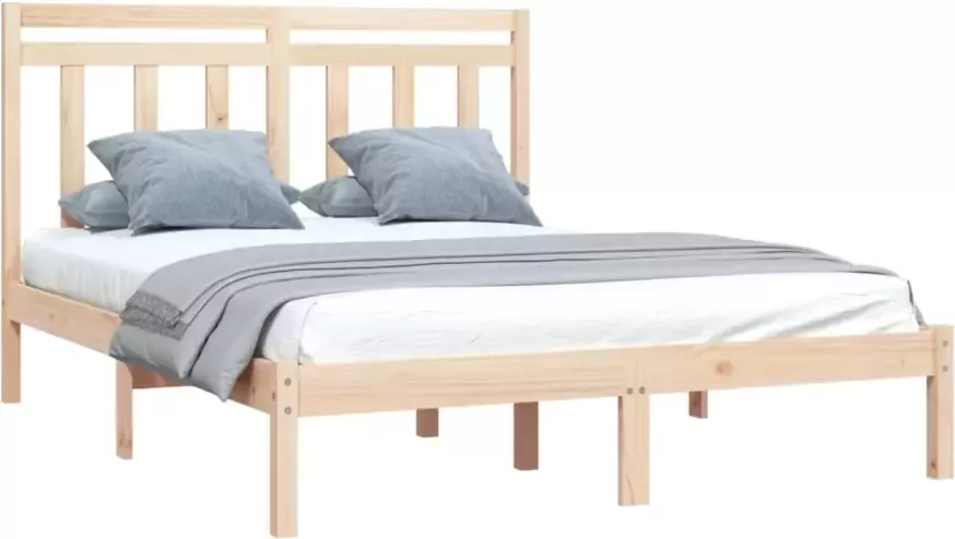 VidaXL -Bedframe-massief-hout-140x200-cm - Foto 4