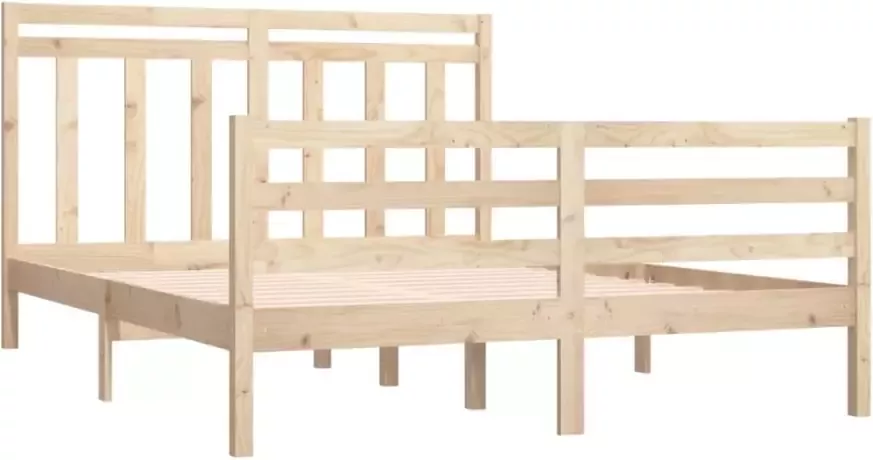 VidaXL -Bedframe-massief-hout-150x200-cm-5FT-King-Size - Foto 4