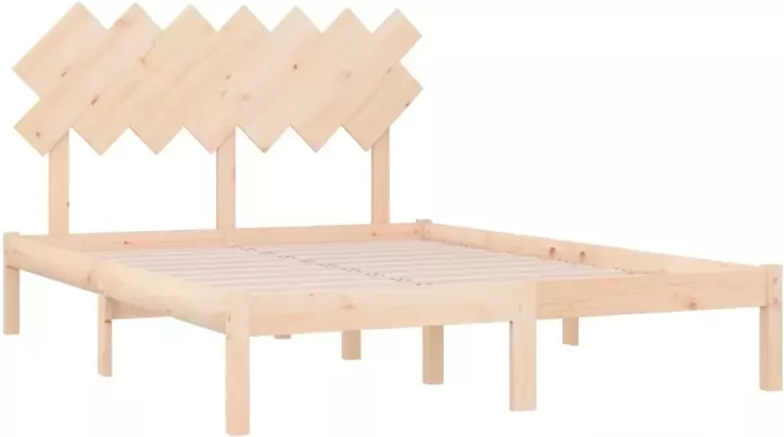 VidaXL -Bedframe-massief-hout-150x200-cm-5FT-King-Size - Foto 3