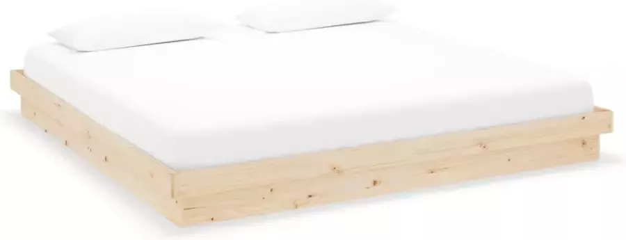 VIDAXL Bedframe massief hout 200x200 cm
