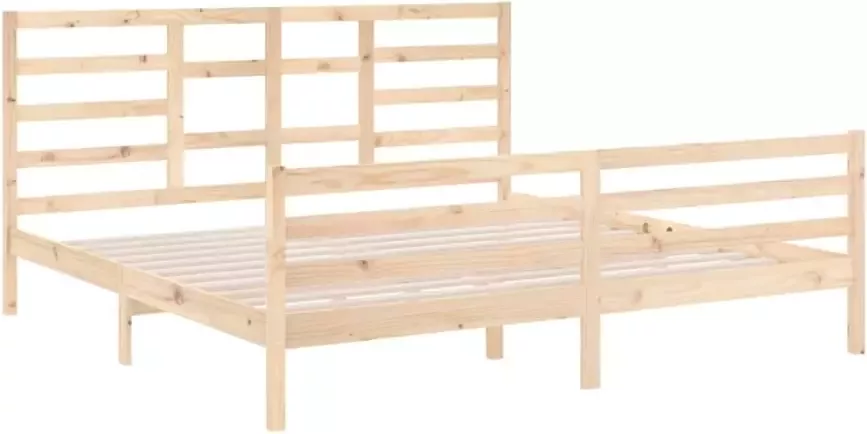 VidaXL Bedframe zonder matras massief hout 200x200 cm - Foto 3