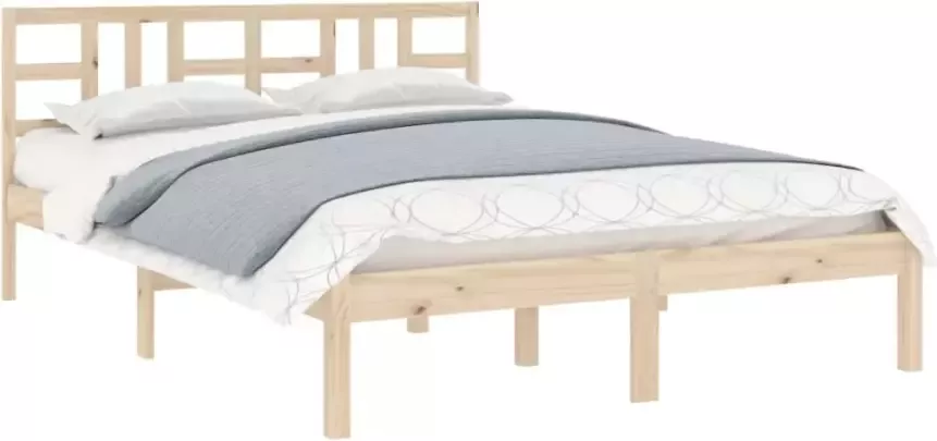VidaXL -Bedframe-massief-hout-200x200-cm - Foto 5