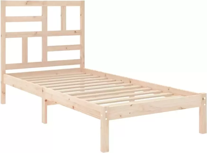 VidaXL Bedframe massief hout 75x190 cm 2FT6 Small Single - Foto 5