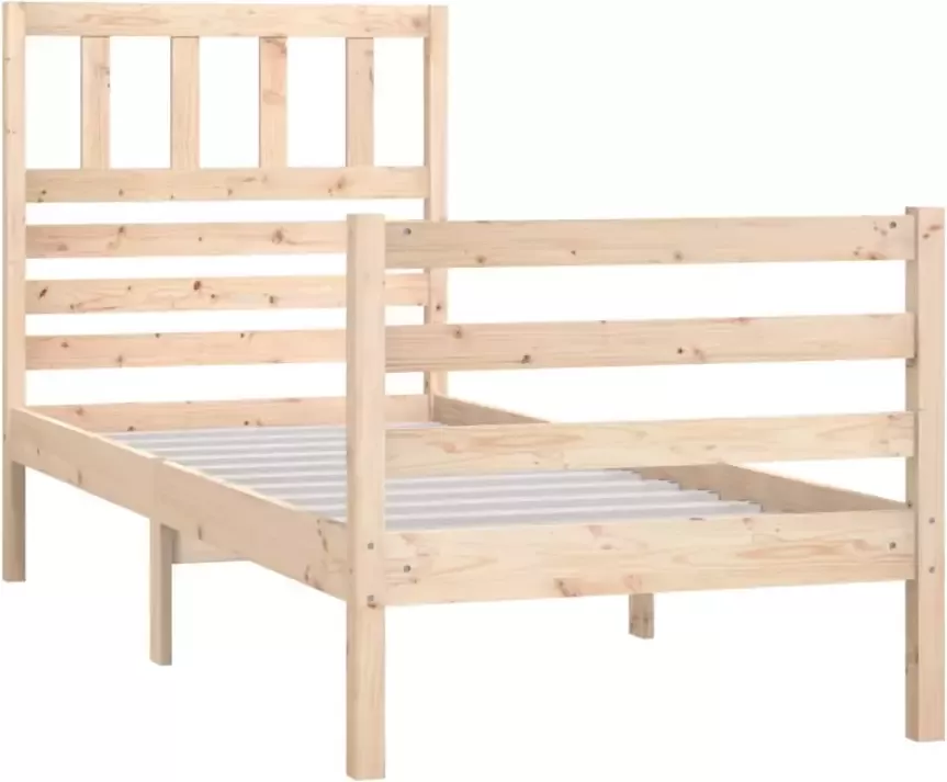 VidaXL -Bedframe-massief-hout-90x200-cm - Foto 4