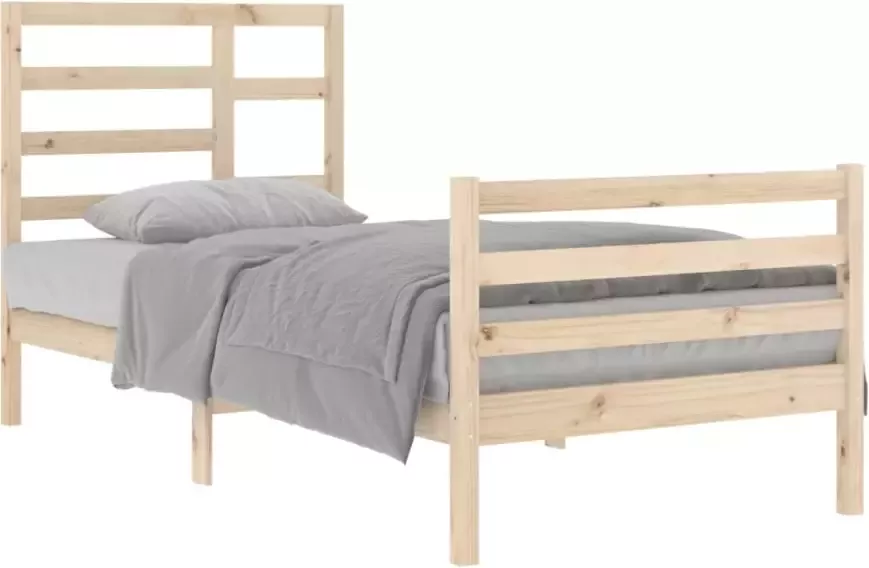 VidaXL -Bedframe-massief-hout-90x200-cm - Foto 4