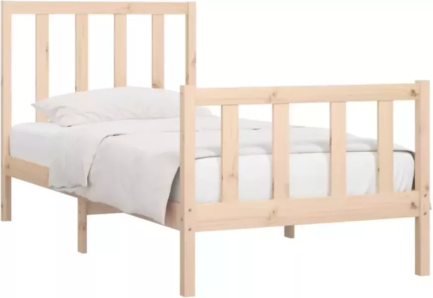 VidaXL -Bedframe-massief-hout-90x200-cm - Foto 3