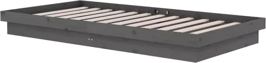VidaXL -Bedframe-massief-hout-grijs-100x200-cm - Foto 4
